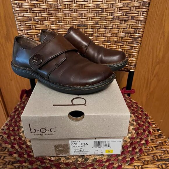 b.o.c Colleta Chocolate (Oiled F/G) Shoe - USA Size 7M / Euro Size 38 - Picture 1 of 8